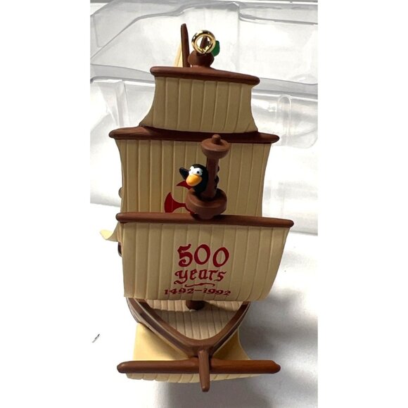 Hallmark Keepsake Ornament Santa Maria 500th Anniversary American Commemorative - Picture 2 of 3